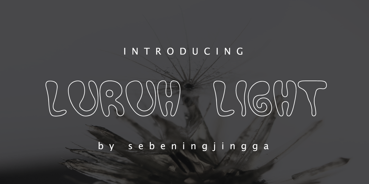 Luruh Light Regular Font preview